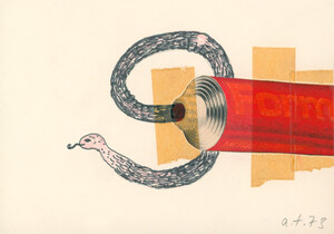 o. T. (Form) (Schlange aus Tube)