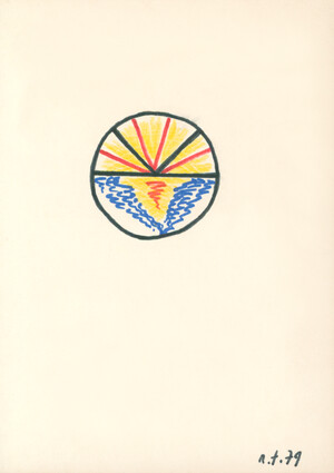 o. T. (Sonne Vogel und Horizont)