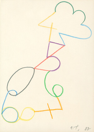 o. T. (bunte Zahlengirlande)