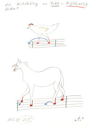 zur entstehung von takt und rhythmus, studie 1 (für 22.9..88)