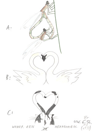 woher zen herkommen A, B, C, aus dramotlette (6.12.88)