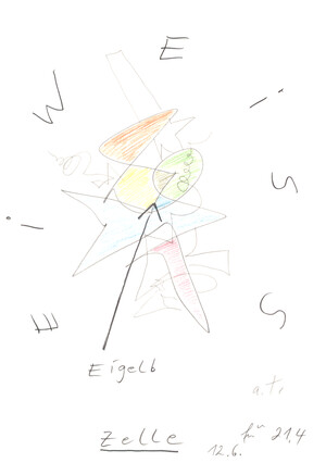 eiweiss – eigelb, zelle (12.6. für 21.4.89)