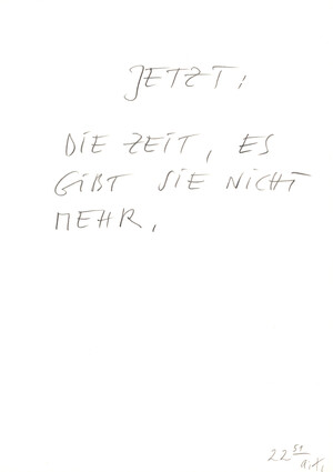 jetzt: die zeit, es gibt sie nicht mehr (22:51 Uhr, 13.6.89)