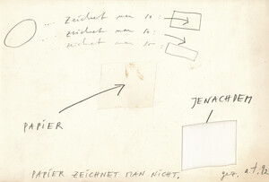 Papier zeichnet man nicht