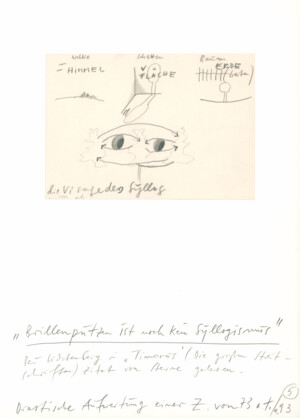Drastische Aufwertung einer Zeichnung von 1973