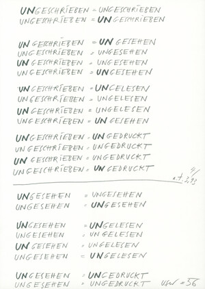 Ungeschrieben = ungeschrieben