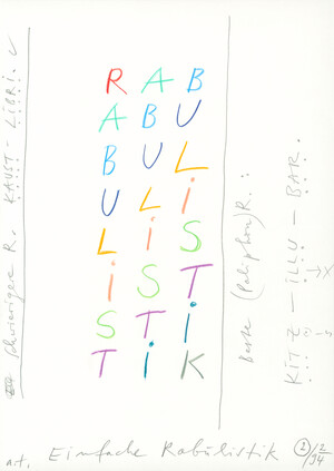 Einfache Rabulistik