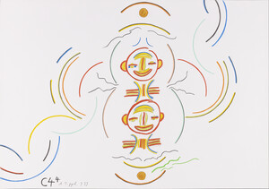 C41 Selbstporträ in der Wüste unter Himmel mit Pyramide, Palme, Dromedar und Beduine http.www. C42 (o. T.). C43 Was hat Bechstein Nietzsche erzählt u. der Duchamp? INFORMEME. C44 (o. T.). C45 „Neue Blicke durch die alten Löcher“ (Lichtenberg). C46 (o. T.)