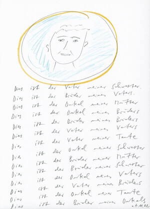 Dies ist der Vater meiner Schwester. (…)