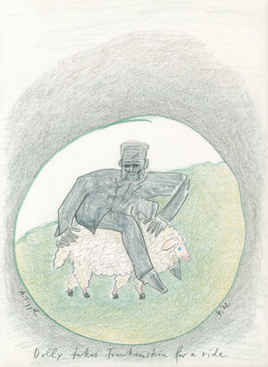 Dolly takes Frankenstein for a ride